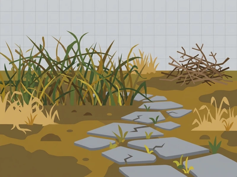 Exemple de terrain en friche avant entretien